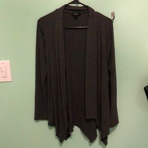 Dark heather grey cardigan